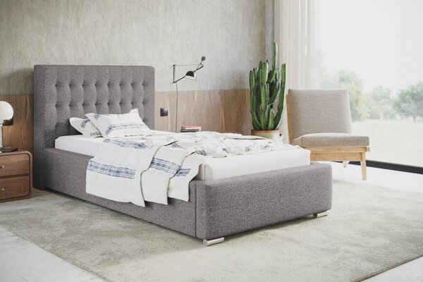 Čalúnená posteľ BED 2 90x200 sivá