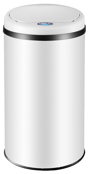 Bezdotykový odpadkový kôš s USB 30 L - biely