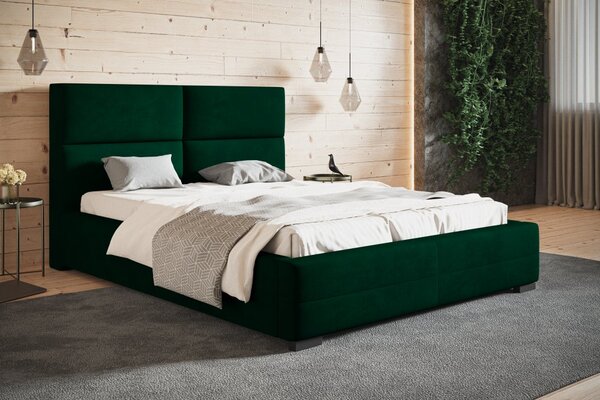 Čalúnená posteľ BED 3 120x200 zelená