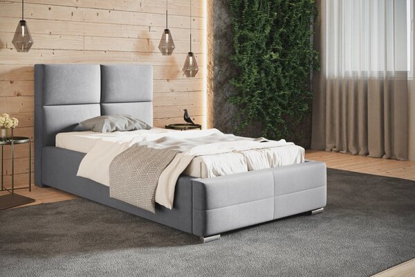 Čalúnená posteľ BED 3 90x200 Jasmine sivá
