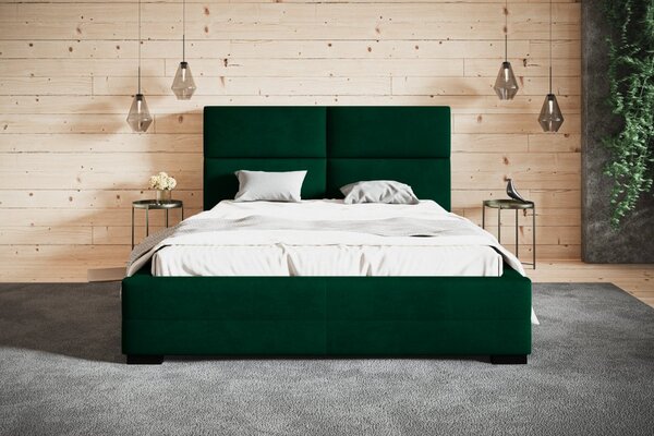 Čalúnená posteľ BED 3 120x200 zelená