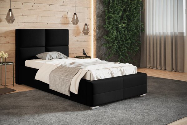 Čalúnená posteľ BED 3 90x200 černá