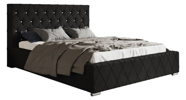Čalúnená posteľ BED 4 120x200 čierna