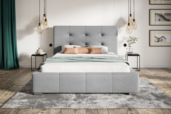 Čalúnená posteľ BED 5 90x200 sivá