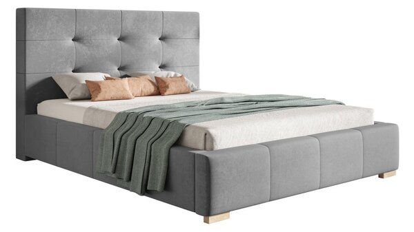 Čalúnená posteľ BED 5 90x200 sivá