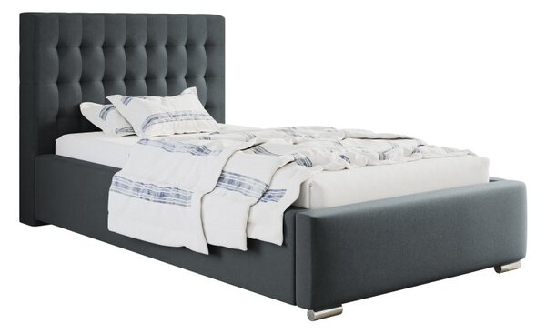 Čalúnená posteľ BED 2 90x200 tmavo sivá