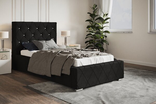Čalúnená posteľ BED 4 90x200 čierna