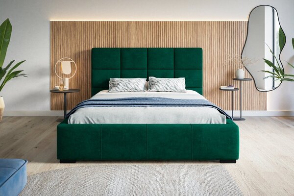 Čalúnená posteľ BED 7 120x200 zelená