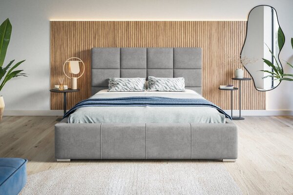 Čalúnená posteľ BED 7 120x200 sivá