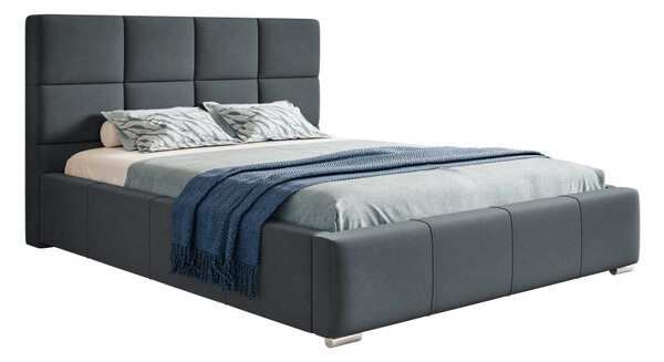 Čalúnená posteľ BED 7 120x200 tmavo sivá
