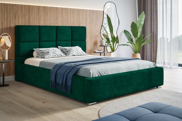 Čalúnená posteľ BED 7 120x200 zelená