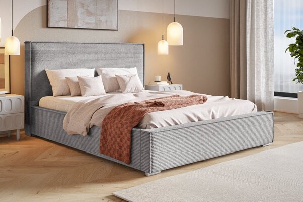 Čalúnená posteľ BED 8 120x200 sivá