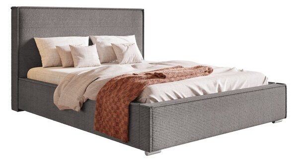 Čalúnená posteľ BED 8 120x200 tmavo sivá
