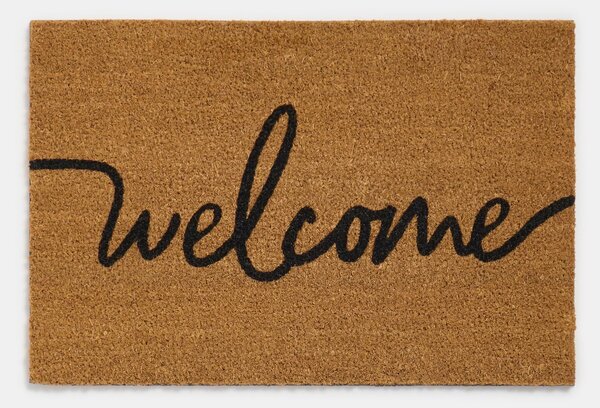 Sinsay - Vstupná rohožka s nápisom Welcome - krémová