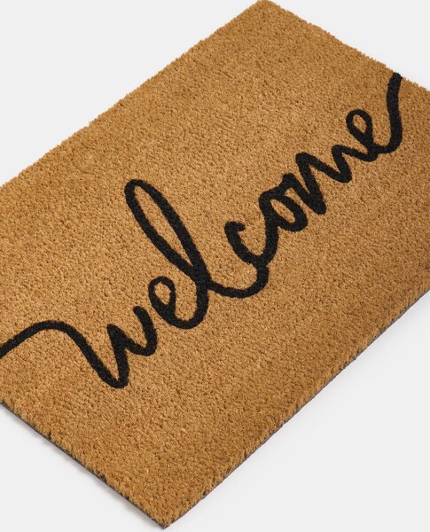 Sinsay - Vstupná rohožka s nápisom Welcome - krémová