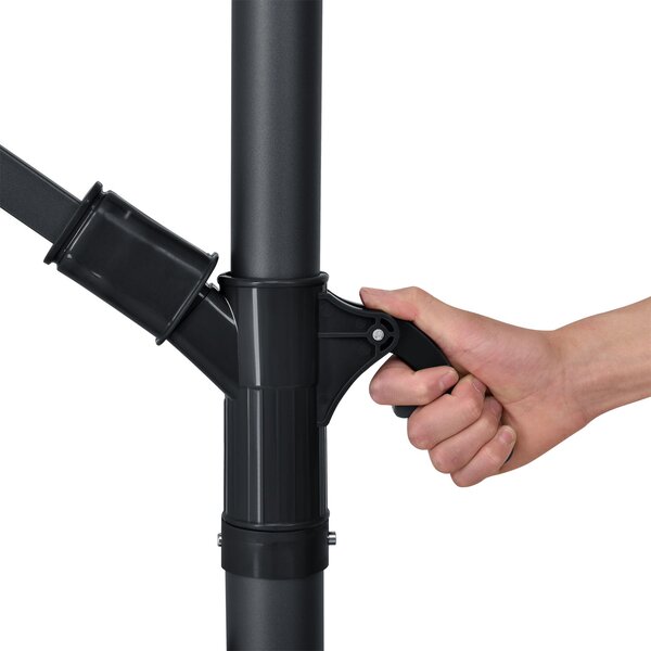 LED slnečník Brazília 350 cm - krémový