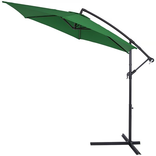 Záhradný slnečník Ø300 cm - zelený