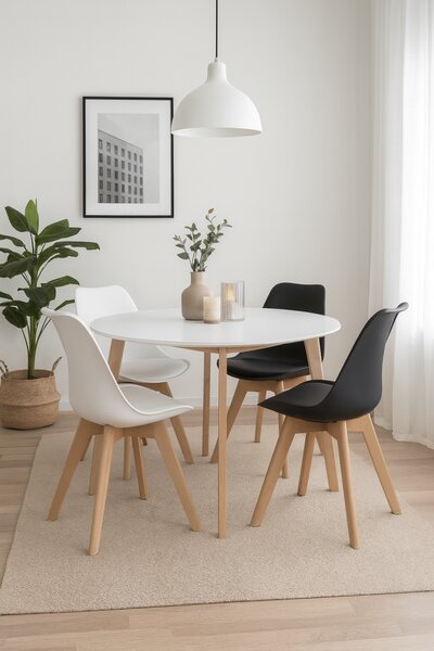 House 5 Okrúhly jedálenský stôl SCANDINAVIA 105 prírodný