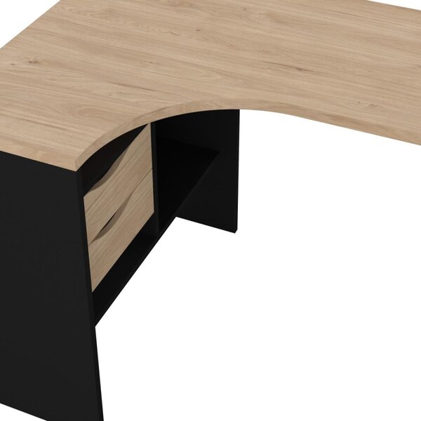 Falco Písací stôl Felix 118 čierny mat/jackson hickory