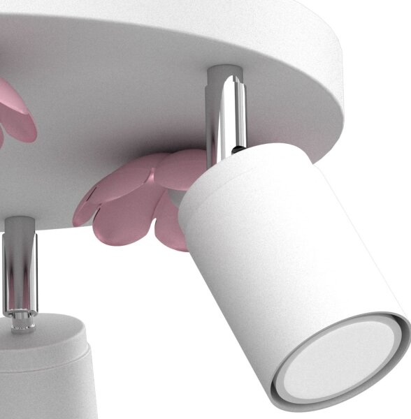 Bodové svietidlo FLOWER 3xGU10/8W/230V biela