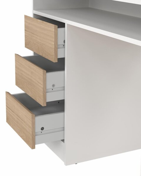 Falco Písací stôl Felix 491 biela/jackson hickory