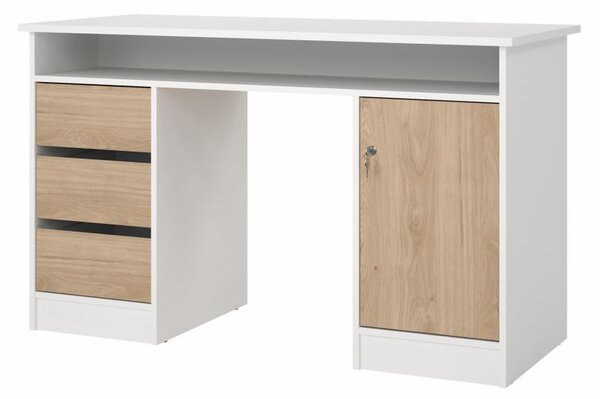 Falco Písací stôl Felix 491 biela/jackson hickory
