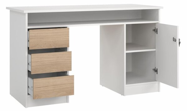 Falco Písací stôl Felix 491 biela/jackson hickory