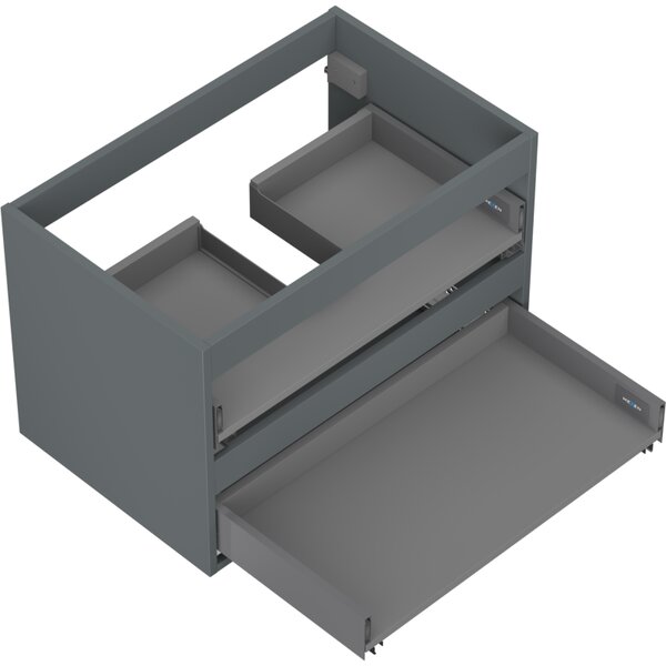 Mexen Box-A korpus skrinky pod umývadlo 70 cm, 2 zásuvky, grafit matný - 91AX0-0700-470-2-66