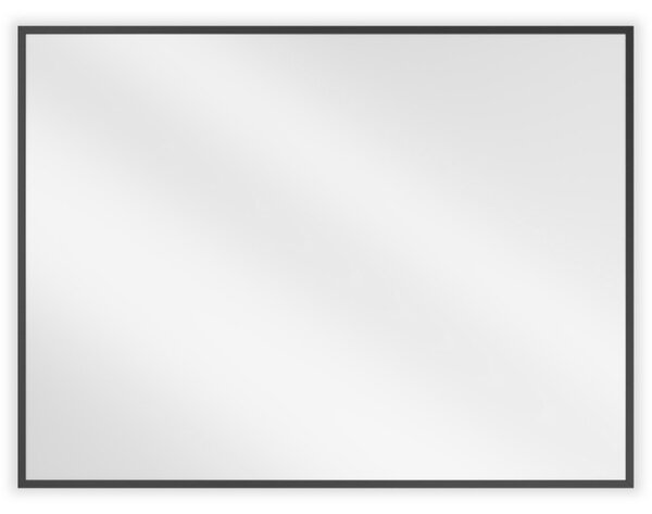 Mexen Loft obdĺžnikové kúpeľňové zrkadlo 80 x 60 cm, čierny rám - 9852-080-060-000-70