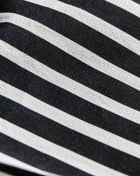 Skladací kôš na bielizeň Stripes Black/White