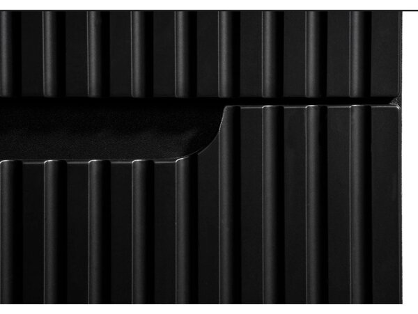 Comad Závesná skrinka Nova Black I so zápustným umývadlom 50 cm čierna/biela