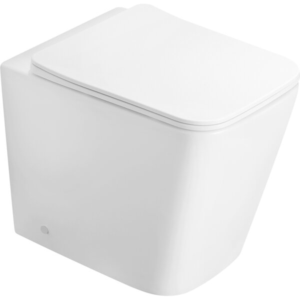 Mexen Cube stojaca WC misa bezrantová s doskou s pomalým zatváraním slim, duroplast, biela lesklá - 32924000