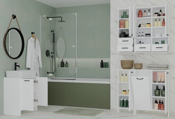 TP Living Skrinka pod umývadlo s doskou Nina 60 cm biela