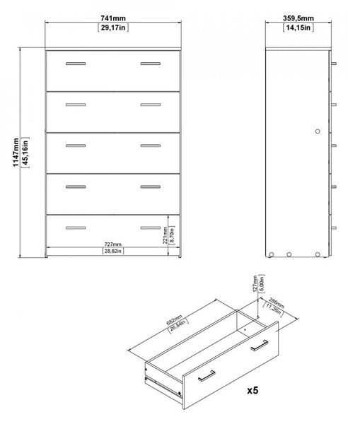 Falco Komoda Sid 422 biela