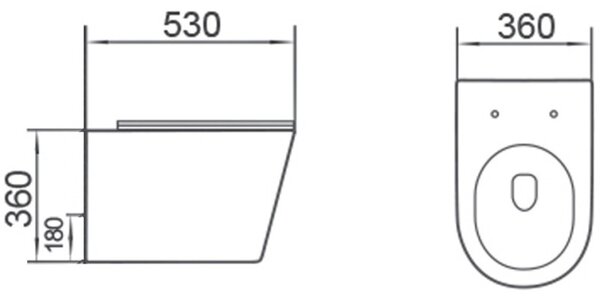 Mexen Rico 2.0 misa wc Rimless Tornado so sedadlom so spomaľovacím zatváraním slim, duroplast, biely lesk - 3072L4000T
