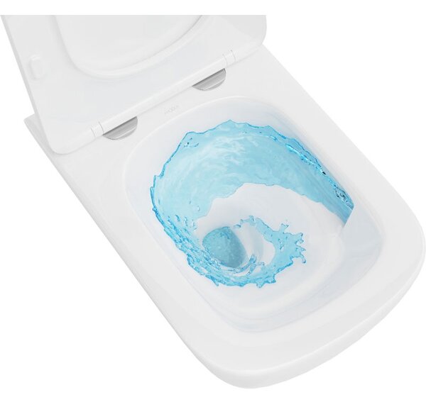 Mexen Timo WC misa Rimless Tornado so spomaľujúcou doskou slim, duroplast, biela lesk - 30650200T