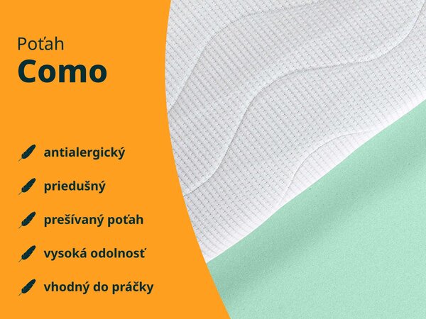 Penový matrac s kokosom Kordo 80x200 - poťah Como