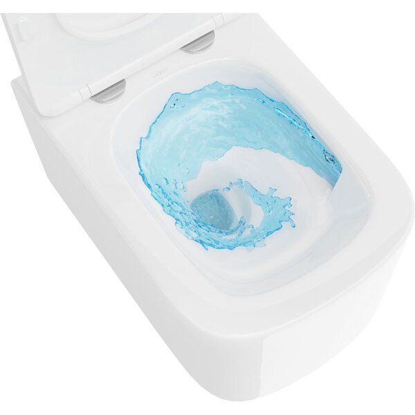 Mexen Vivo miska wc Rimless Tornado so sedadlom so systémom tichého zatvárania slim, duroplast, biely lesk - 30610200T