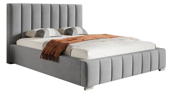 Čalúnená posteľ BED 10 120x200 svetlo sivá