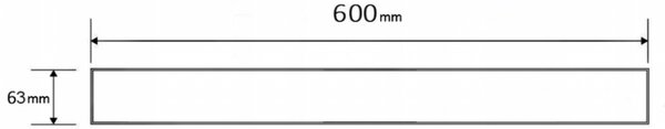 Mexen M12 maskovacia doska pre lineárny odtok 60 cm zlatá kartáčovaná - 1A21060
