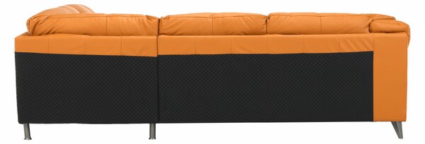 KONDELA Sedacia súprava, koža Pampas Amber M9030, pravá, LIBERA NEW