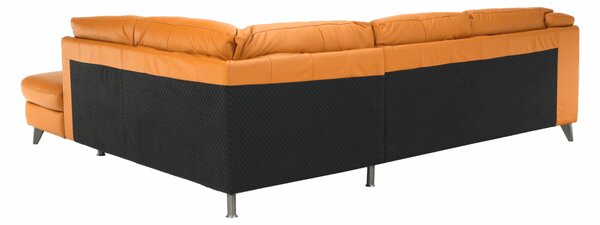 KONDELA Sedacia súprava, koža Pampas Amber M9030, pravá, LIBERA NEW