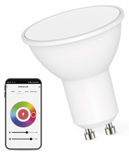 EMOS Inteligentná LED žiarovka GoSmart MR16/GU10 4,8W 230V Wi-Fi RGB stmievateľná