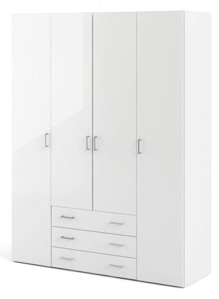 Falco Skriňa Sid 4d3s 410 biela/biely lesk