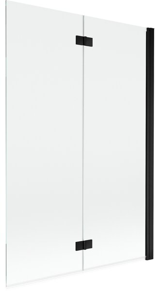 Mexen Mist sprchová zástená 2-krídlová pravá 120 x 150 cm, priehľadná, čierna - 8A9-120-002-70-00-P