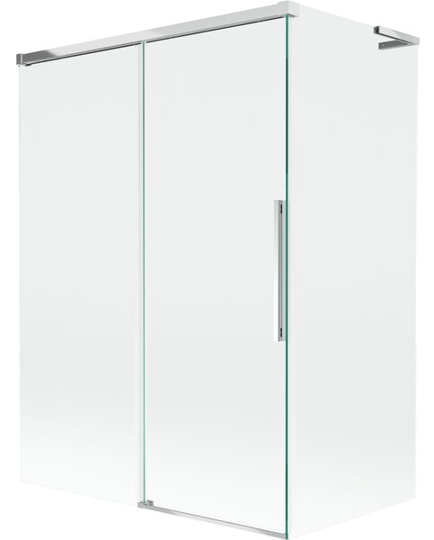 Mexen Rox L paravan na vaňu 2-krídlové posuvné 120 + 70 x 150 cm, transparentné, chróm - 8C9L-120-070-01-00