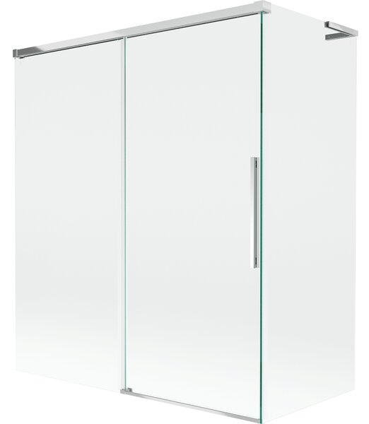 Mexen Rox L vaňová zástena 2-krídlová posuvná 140 + 70 x 150 cm, transparentná, chróm - 8C9L-140-070-01-00