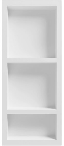 Mexen X-Wall-S, SMC polička na zapustenie do steny s prírubou 99, 1 x 40, 7 cm, biela, 1901994109