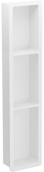 Mexen X-Wall-K, zapustená polica z konglomerátu 93, 2 x 20, 7 cm, biela, 1900932010