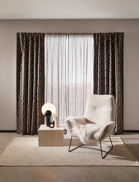 HOTOVÝ ZÁVES, nepriehľadné, 140/245 cm Dieter Knoll - Záclony & závesy, Online Only